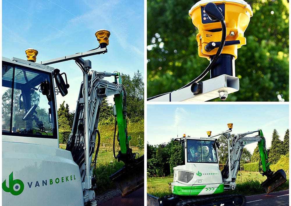 JVB Machinery - Geleverde Atlas AC60UF met Trimble Earthworks